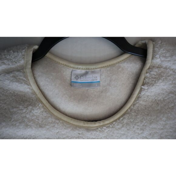 Columbia 1958651-192 Women Sz L Ivory West Bend Fleece Crew Neck Sweatshirt - Picture 8 of 10
